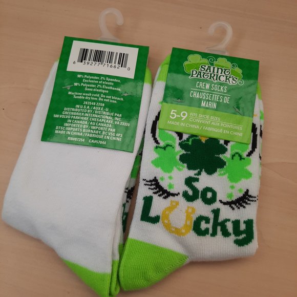 Saint Patrick socks for girls - Picture 2 of 2